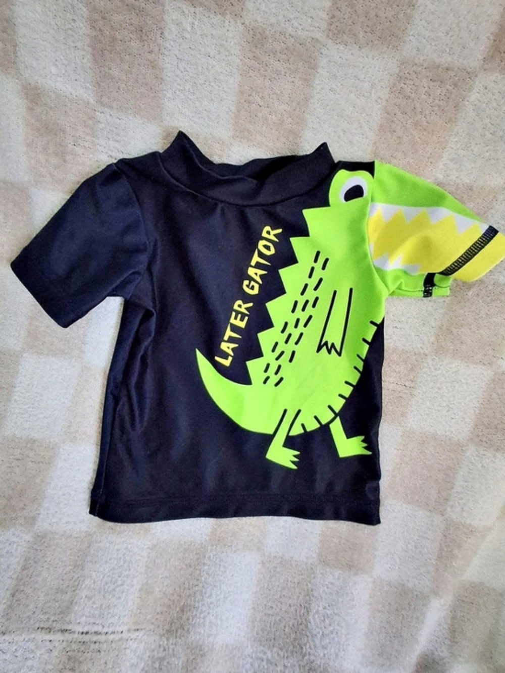 koalakids Baby 0-3M Crocodile Swim SHIRT Like New